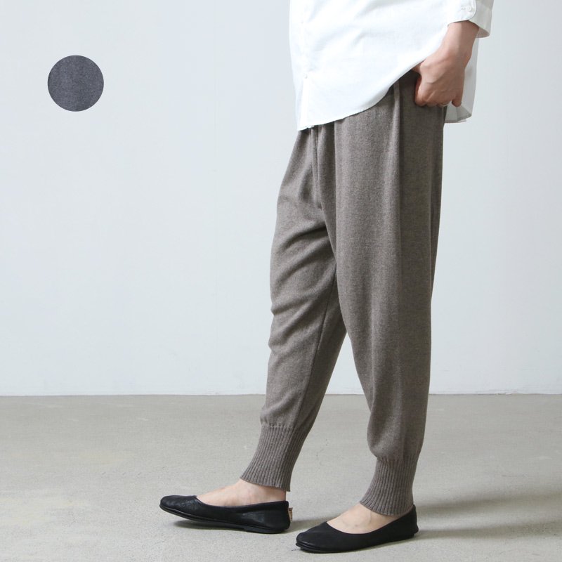 evameva (エヴァムエヴァ) cotton cashmere pants / コットンカシミヤ 