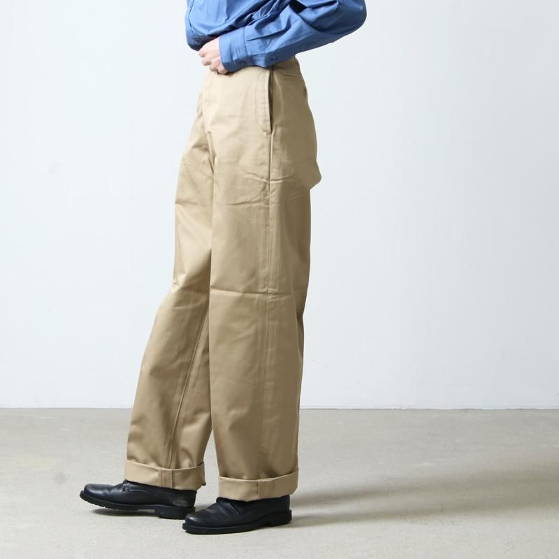 LENO (リノ) WIDE CHINO TROUSERS / ワイドチノトラウザース