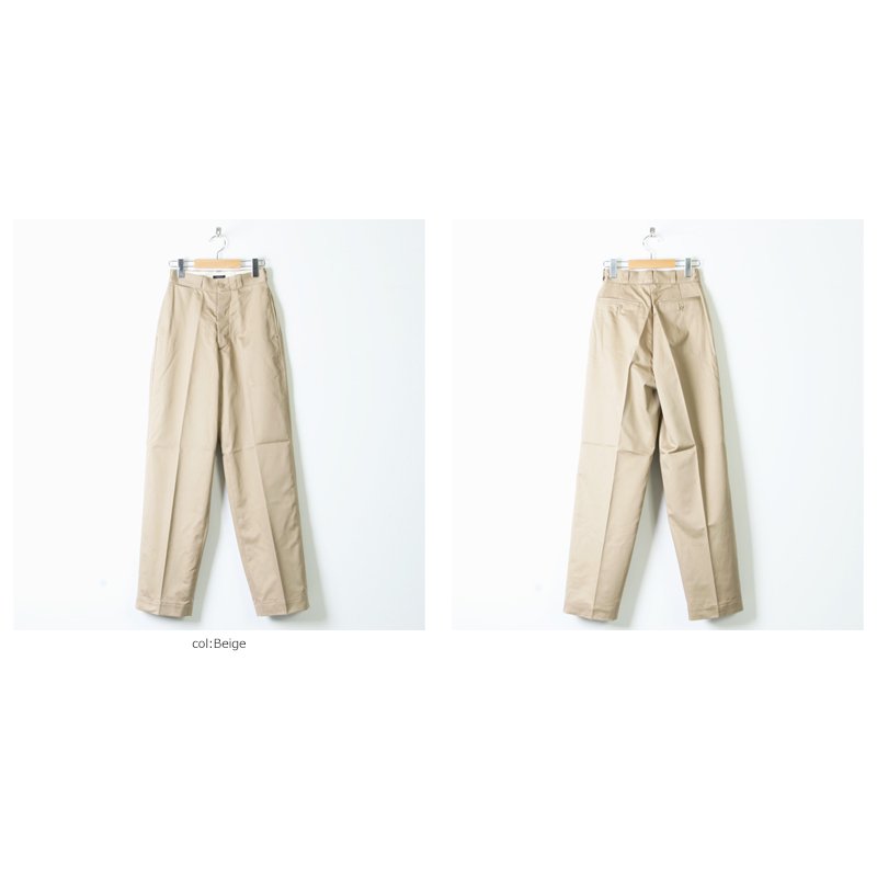 LENO (リノ) WIDE CHINO TROUSERS / ワイドチノトラウザース