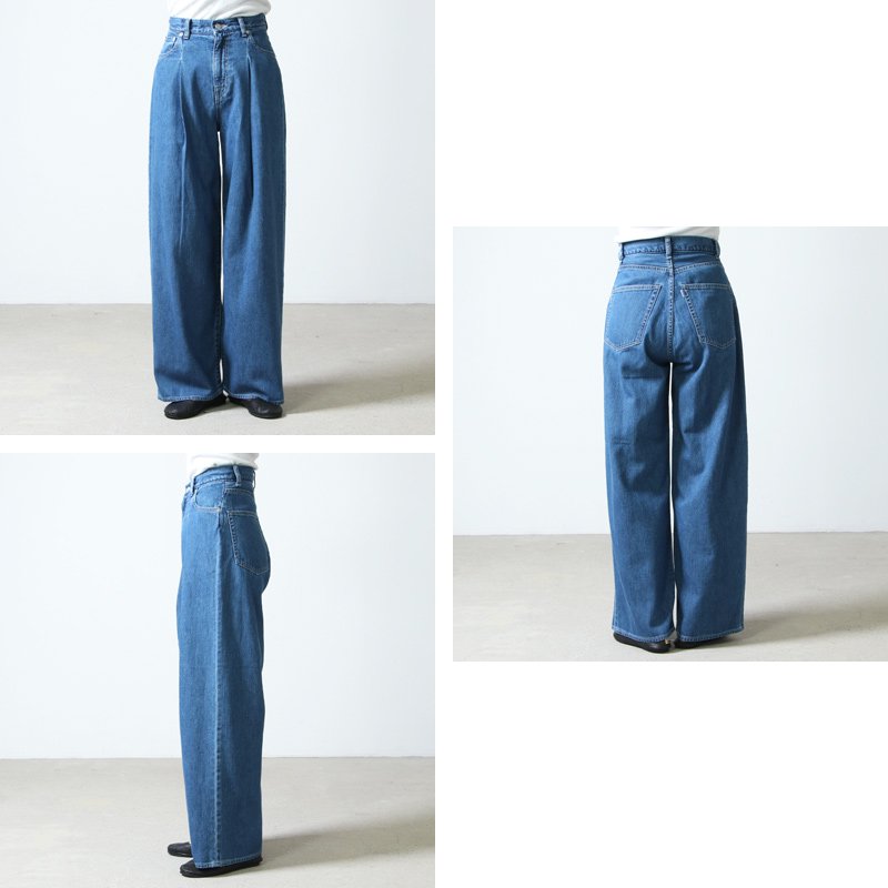 Graphpaper (グラフペーパー) Wide Straight Denim / ワイドストレートデニム