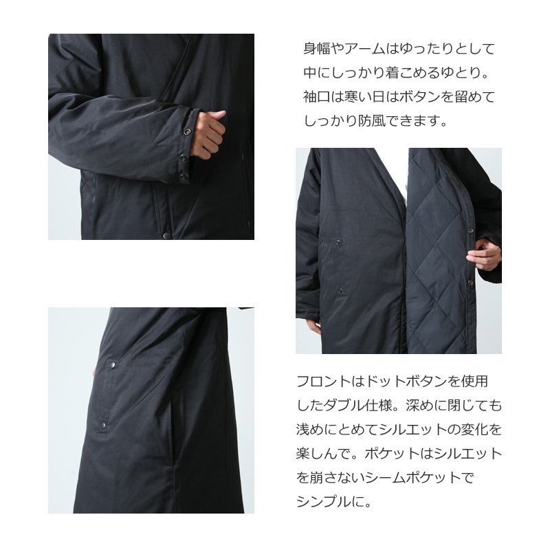 South2 West8 (サウスツーウエストエイト) V Neck Down Coat - C/Pe 