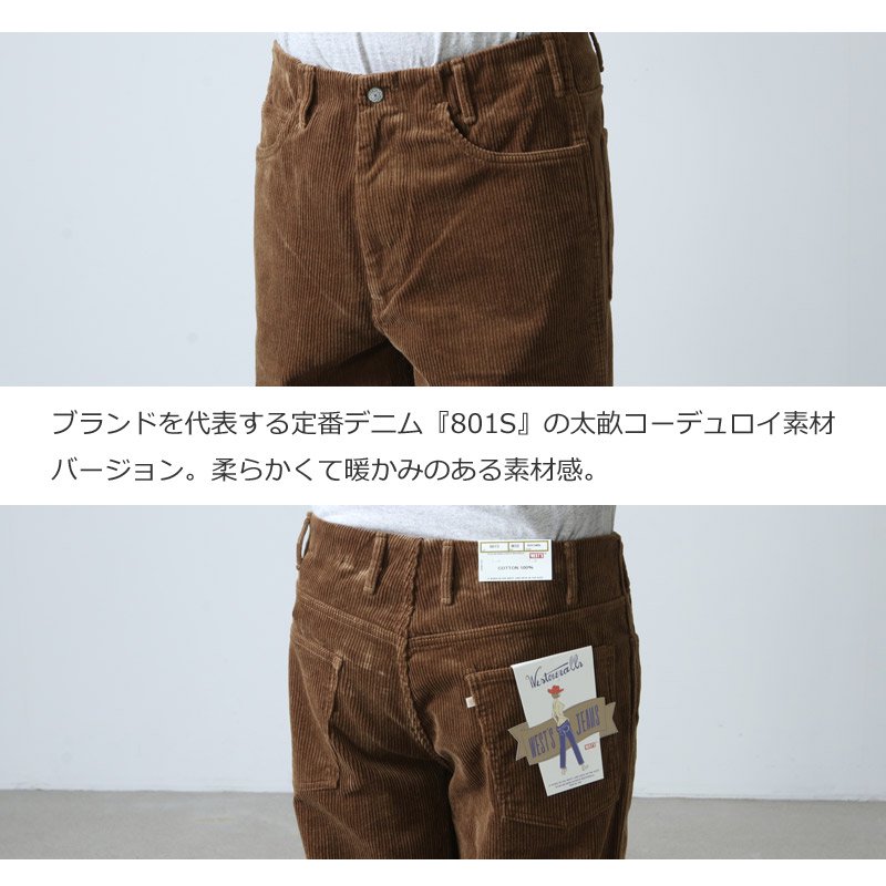 WESTOVERALLS (ウエストオーバーオールズ) 801S CORDUROY size30、32