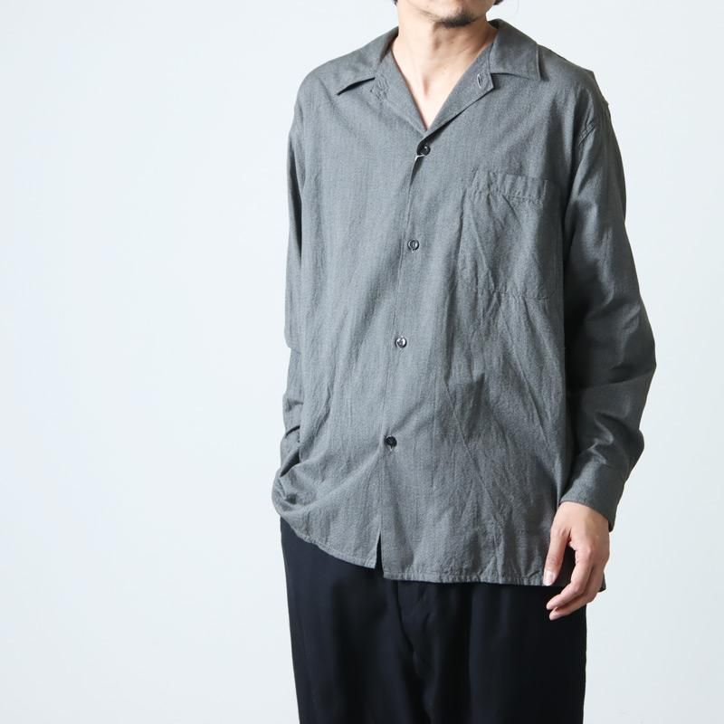 COMOLI ヨリ杢オープンカラーシャツ size2-eastgate.mk