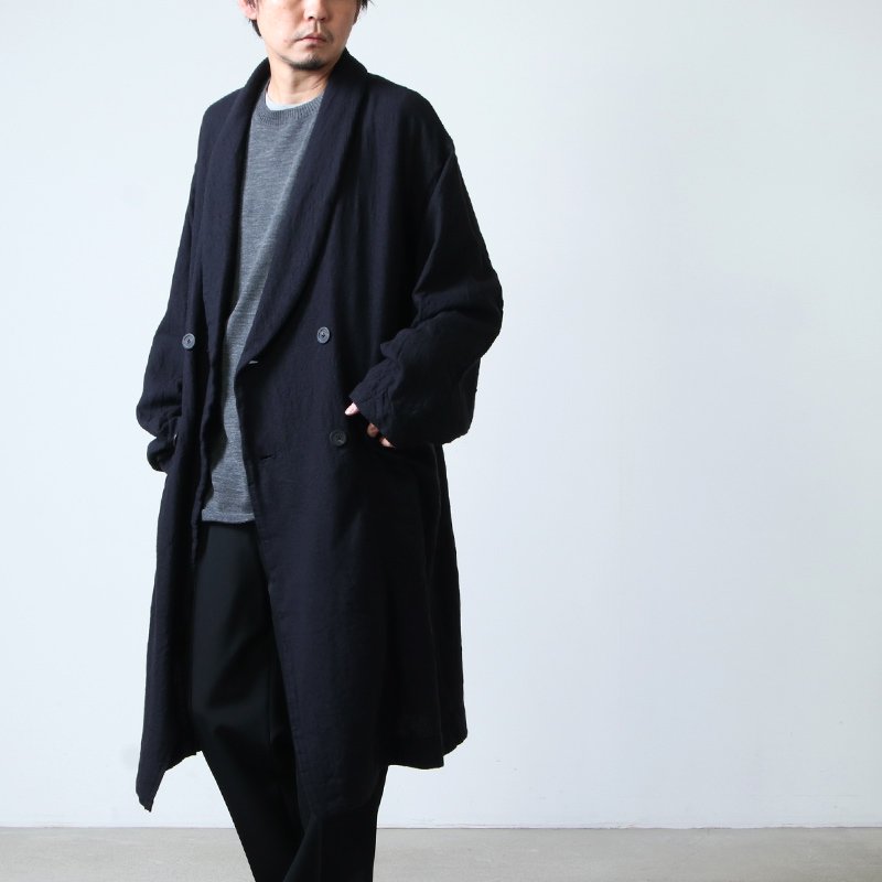 08sircus (ゼロエイトサーカス) Wool viyella fulling coat / ウール