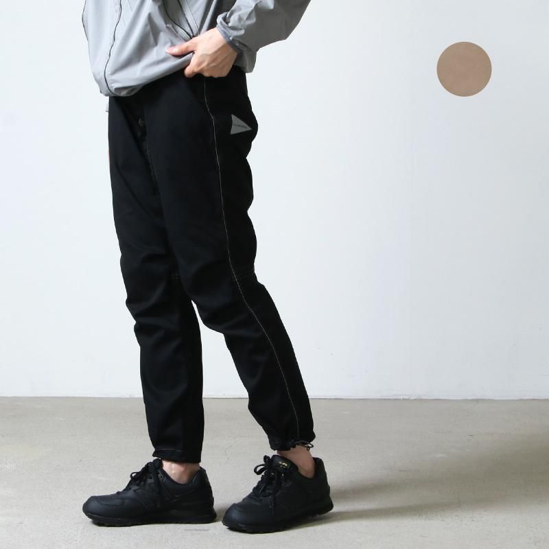 and wander アンドワンダー polyester climbing pants