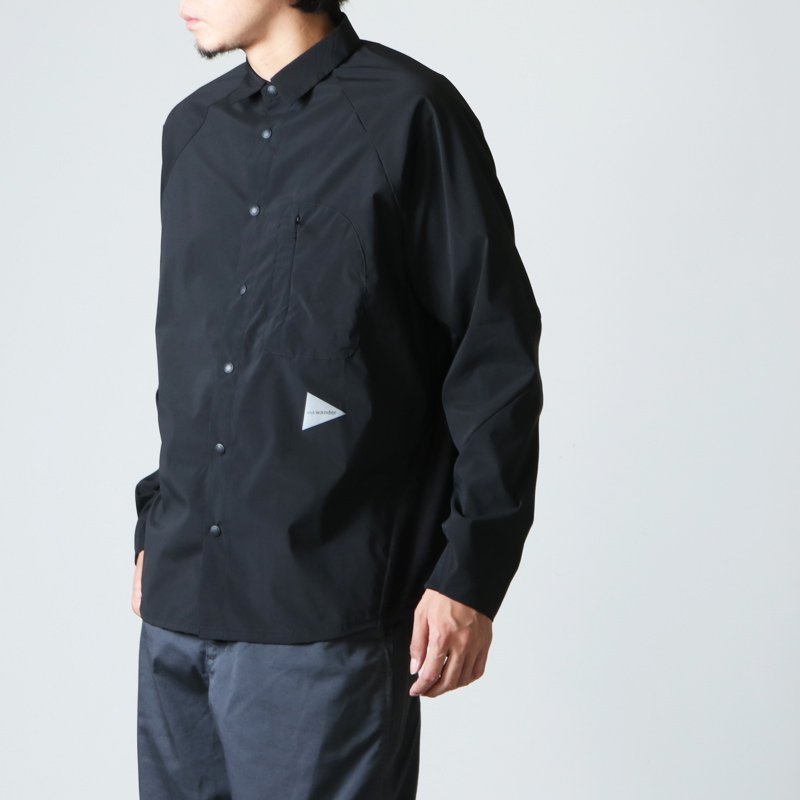 and wander (アンドワンダー) fleece base LS shirt / フリースベース