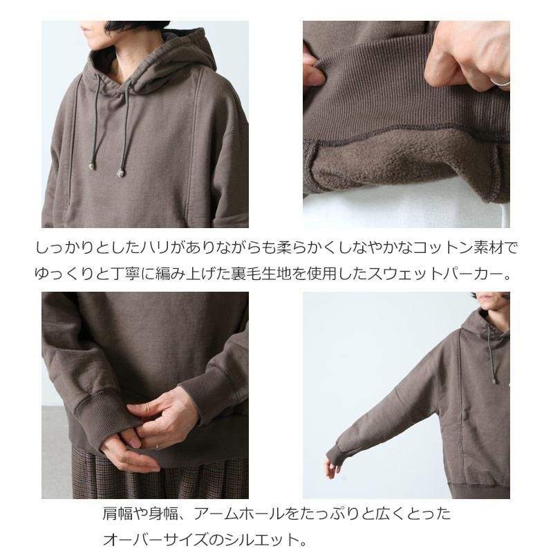 Crepuscule クレプスキュール Sweat Parka For Woman スウェットパーカー レディースサイズ