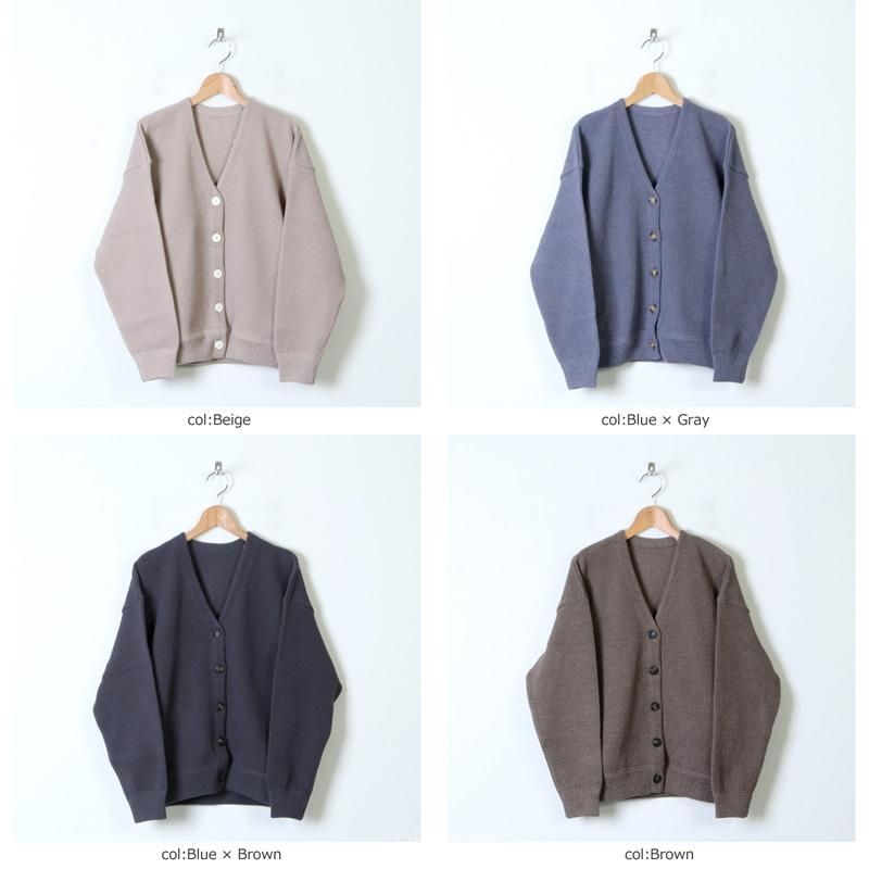 crepuscule (クレプスキュール) Moss stitch V/N cardigan