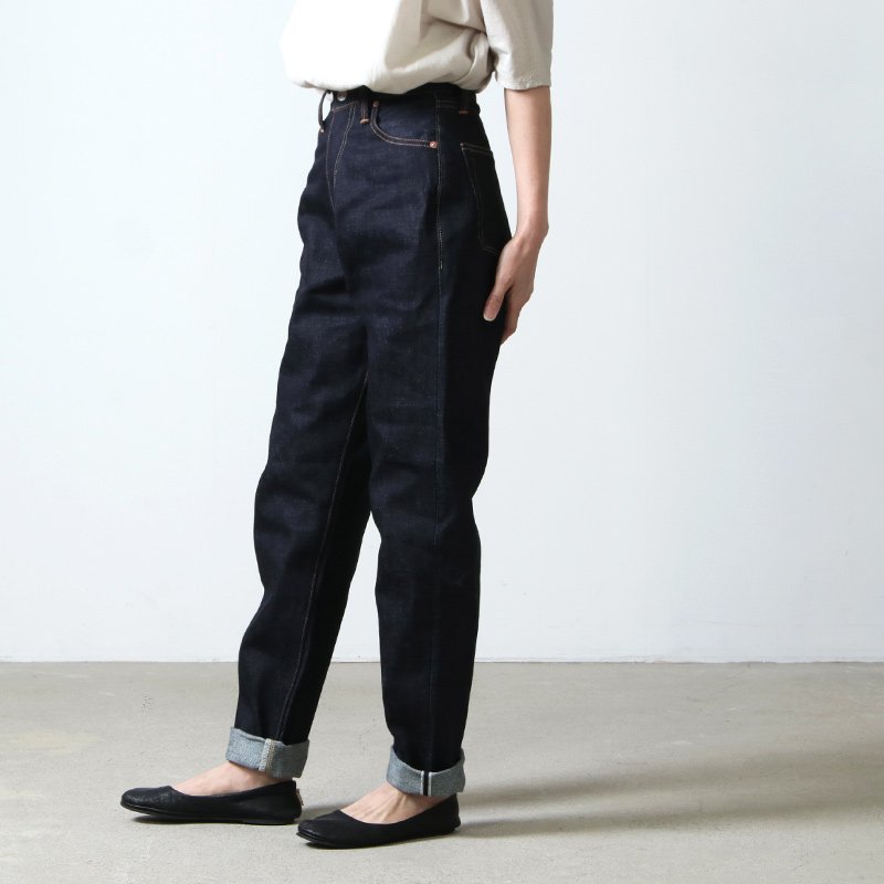 LENO (リノ) LUCY HIGH WAIST TAPERED JEANS NON-WASH
