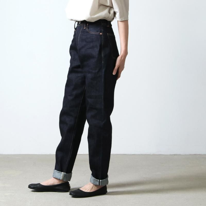 LENO (リノ) LUCY HIGH WAIST TAPERED JEANS NON-WASH / ルーシーハイ