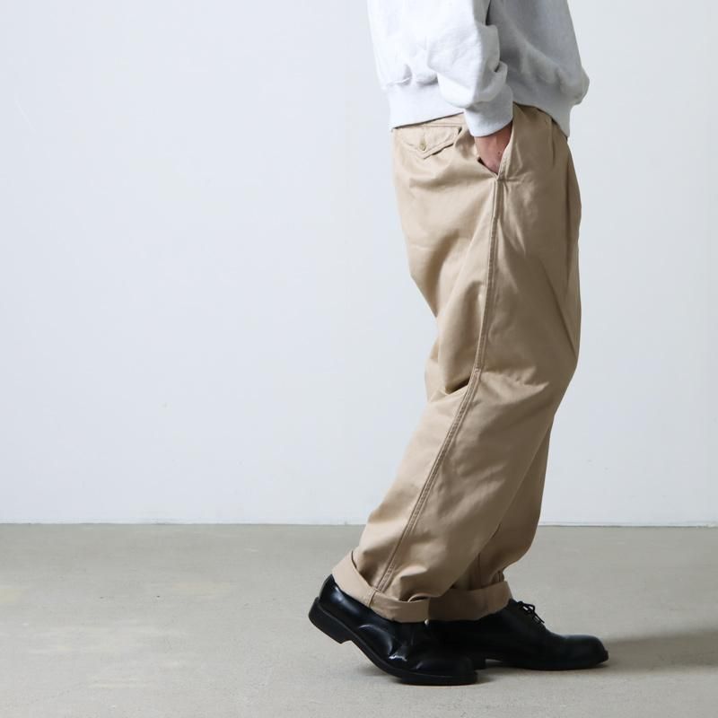 グラフペーパー Chino Tuck Tapered Pants ネイビー 2 - チノパン