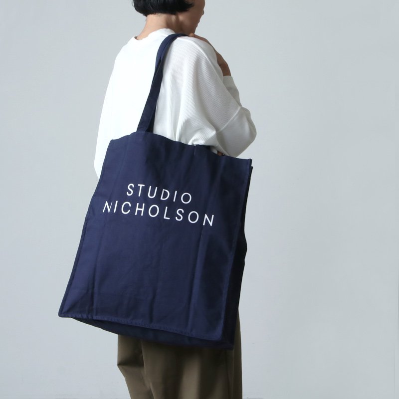 STUDIO NICHOLSON (スタジオニコルソン) COTTON CANVAS THE LARGE TOTE