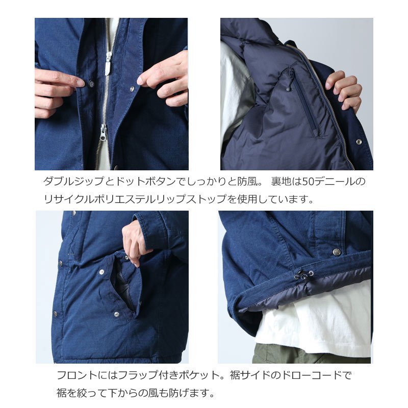 THE NORTH FACE PURPLE LABEL (ザ ノースフェイス パープルレーベル) Indigo Mountain Short Down  Parka