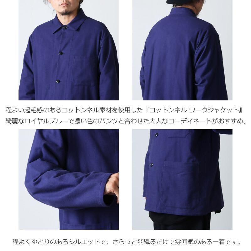 22AW COMOLI コモリ コットンネル ワークジャケット ロイヤル