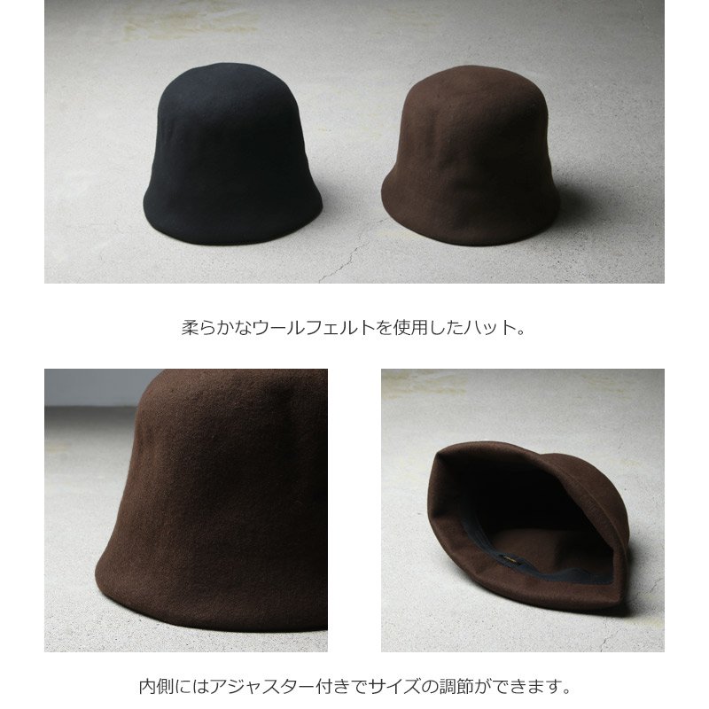 DECHO (デコー) WOOL FELT HAT / ウールフェルトハット