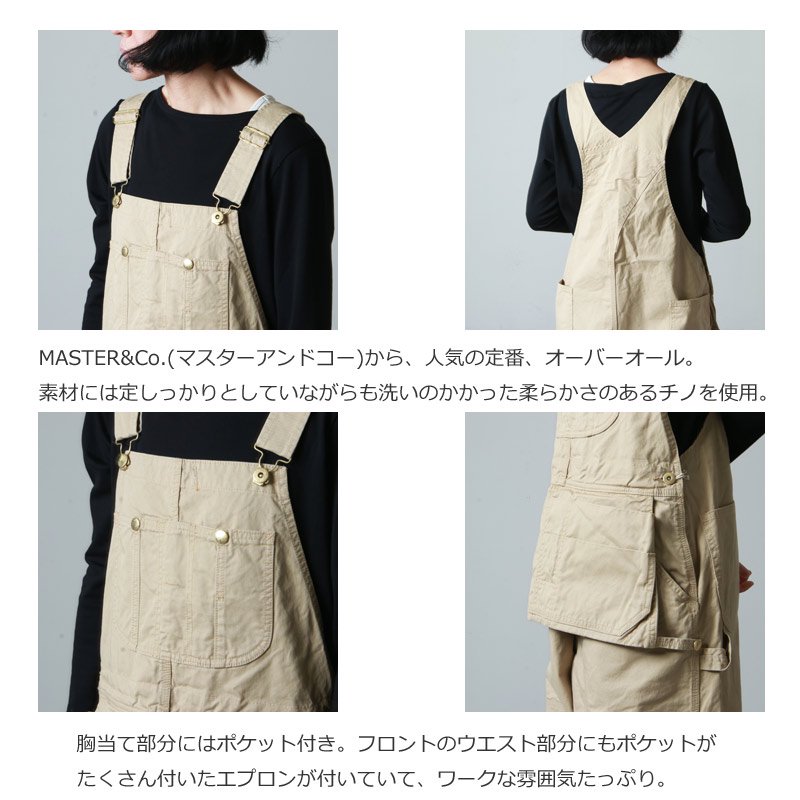 MASTER & Co. (マスターアンドコー) CHINO OVERALLS / チノオーバーオール