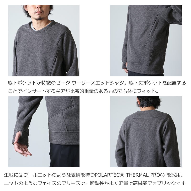 tilak (ティラック) Sage wooly Sweatshirts / セージウーリー