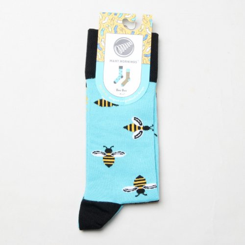 MANY MORNINGS (メニーモーニングス) Regular Socks Bee Bee / レギュラーソックス ビー ビー