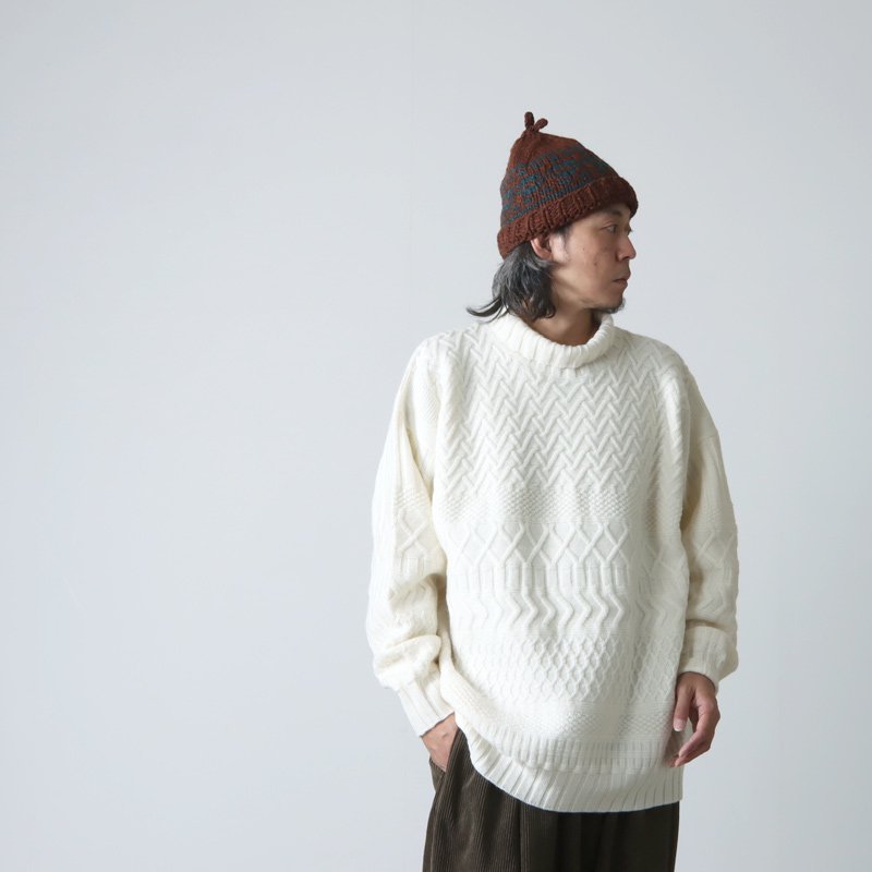 DECHO (デコー) HAND KNIT CAP / ハンドニットキャップ