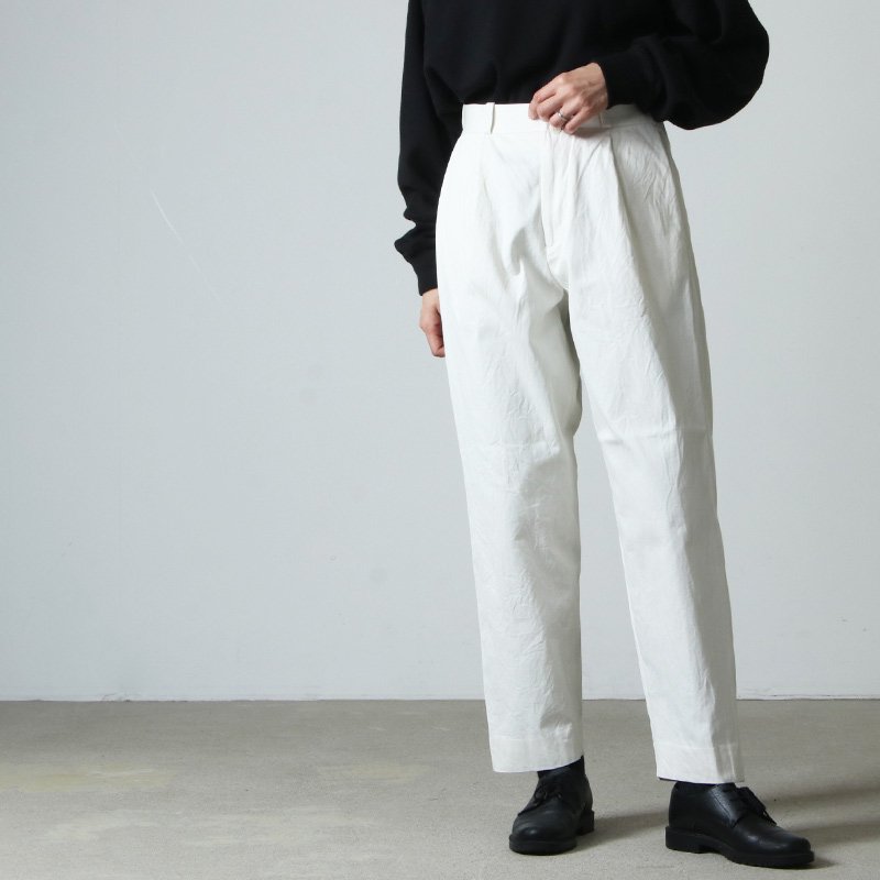 YAECA (ヤエカ) CHINO CLOTH PANTS TACK TAPERED / チノクロスパンツ