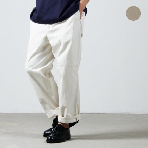 YAECA (ヤエカ) CHINO CLOTH PANTS WIDE TAPERED / チノクロスパンツ 