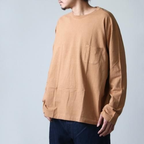 YAECA (䥨) STOCK ƹ CREW NECK LONG SLEEVE POCKET TEE