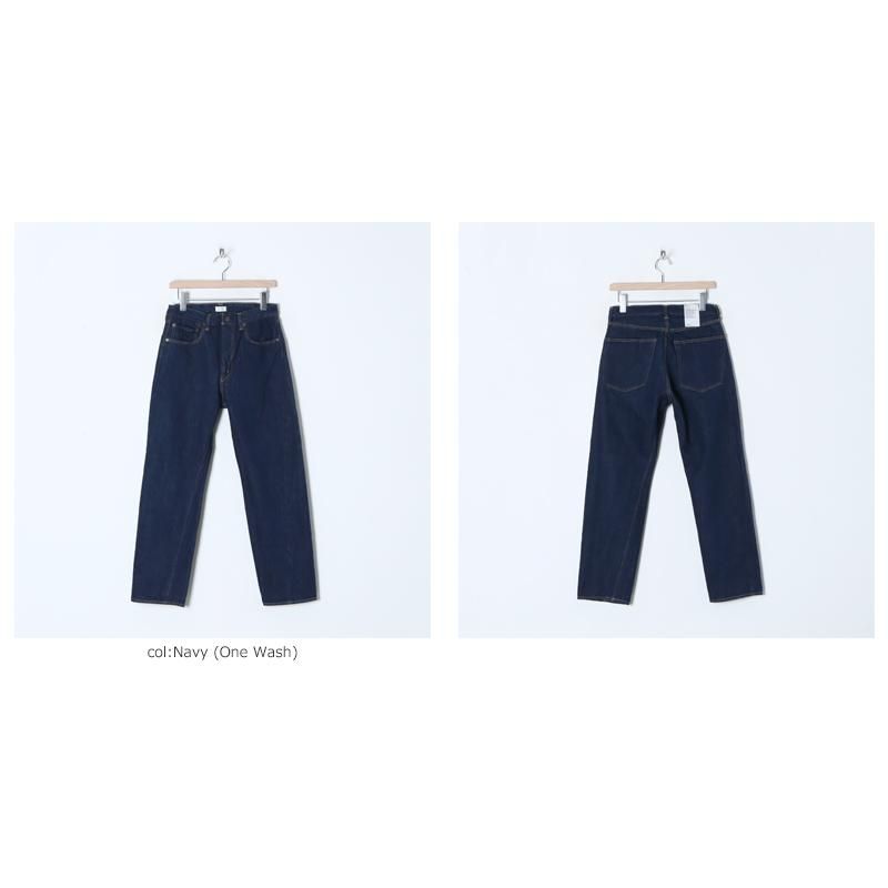CIOTA (シオタ) New Tapered 5 Pocket Pants Navy One Wash