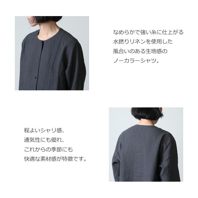 evameva (エヴァムエヴァ) water linen shirts / ウォーター