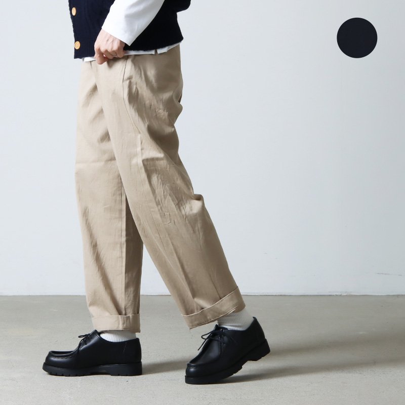 YAECA】CHINO CLOTH PANTS WIDE STRAIGHTヤエカ - カジュアルパンツ