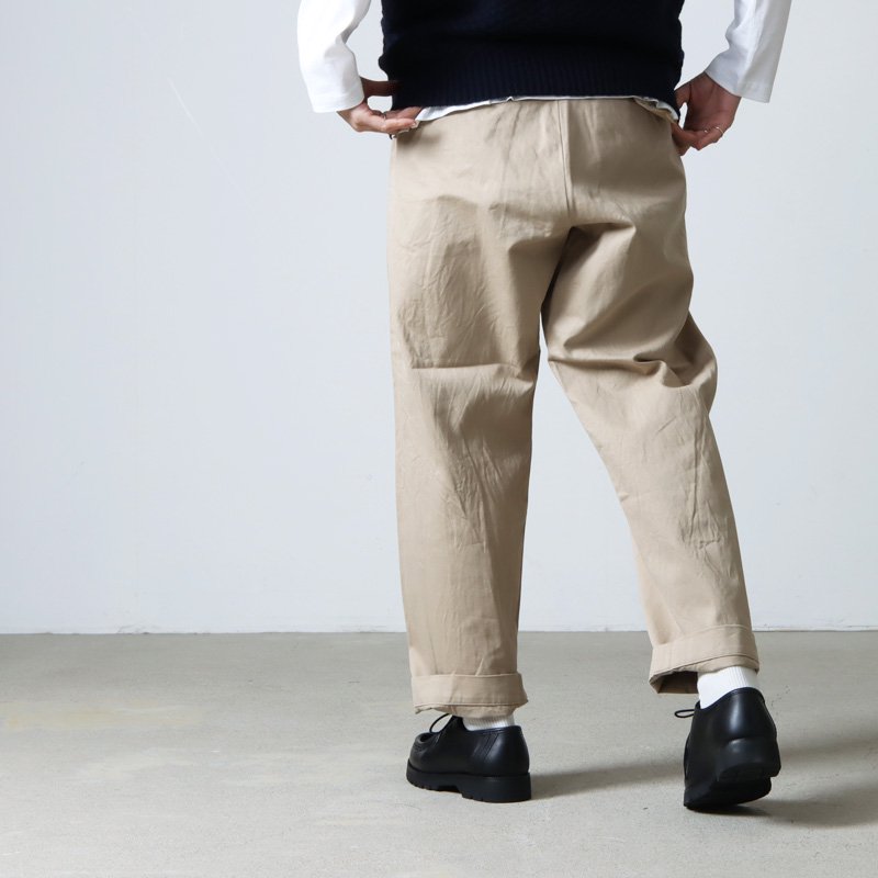 YAECA (ヤエカ) CHINO CLOTH PANTS WIDE STRAIGHT 