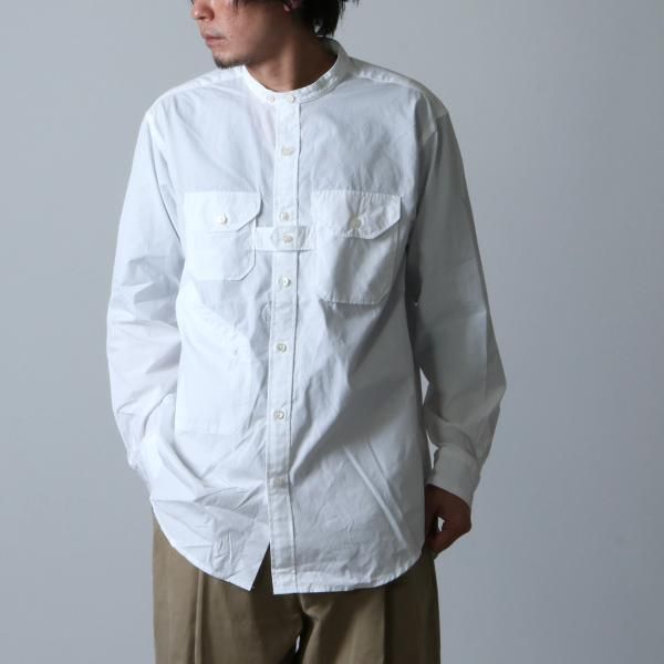 ENGINEERED GARMENTS (エンジニアードガーメンツ) Banded Collar Shirt ...