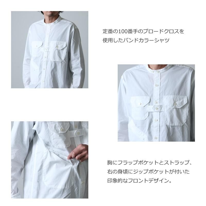 ENGINEERED GARMENTS (エンジニアードガーメンツ) Banded Collar Shirt / バンドカラーシャツ