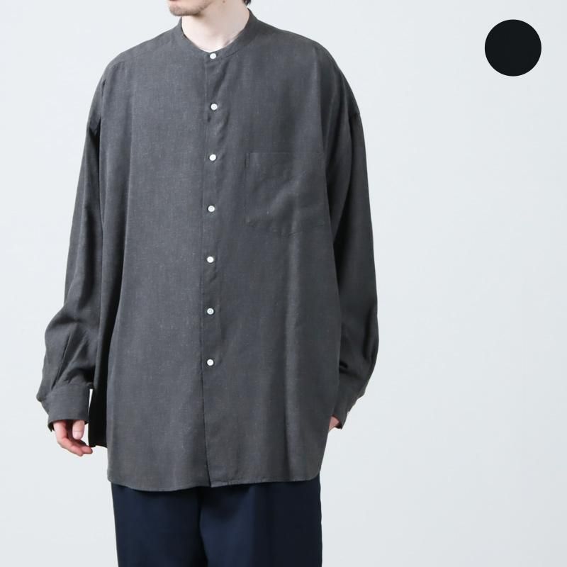 Graphpaper (グラフペーパー) Linen Cupro L/S Oversized Band 