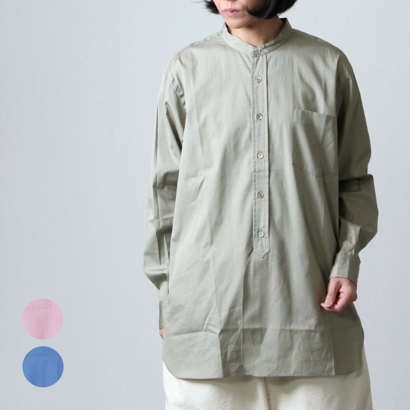 LENO (リノ) BAND COLLAR SHIRT / バンドカラーシャツ