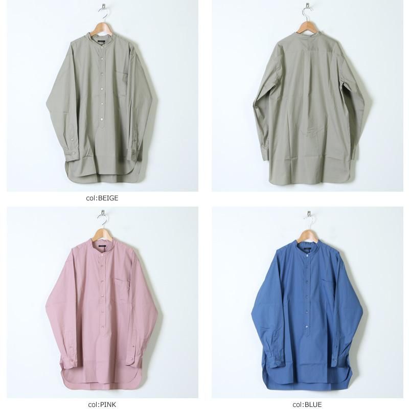LENO (リノ) BAND COLLAR SHIRT / バンドカラーシャツ
