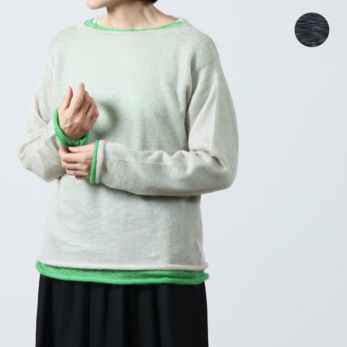 unfil (アンフィル) extrakid mohair & silk layered sweater / エキストラキッドモヘアシルクレイヤードセーター
