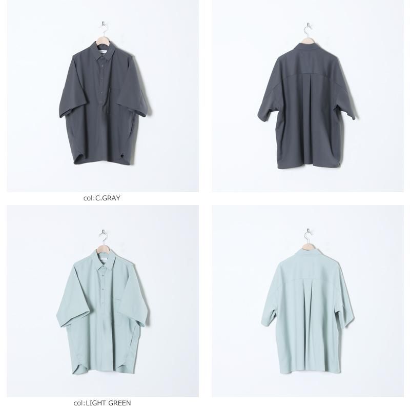 Graphpaper (グラフペーパー) Stretch Kersey Short Yoke Sleeve Graphpaper (グラフペーパー) Stretch Kersey Short Yoke Sleeve