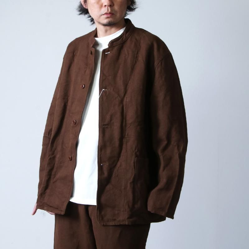 21SS COMOLI ヘンプダックススタンドカラージャケット