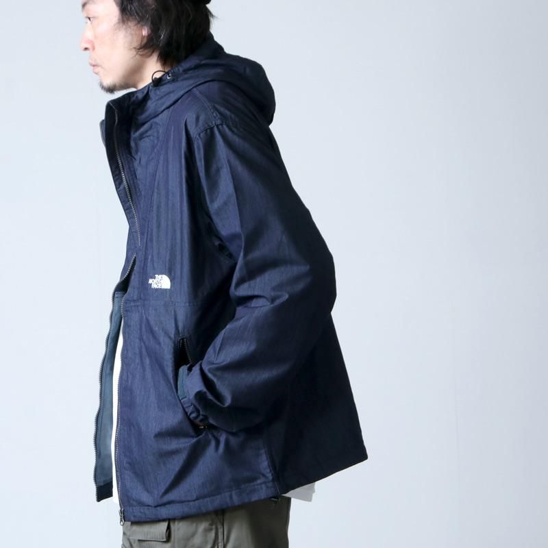 THE NORTH FACE (ザノースフェイス) Nylon Denim Compact Jacket ...