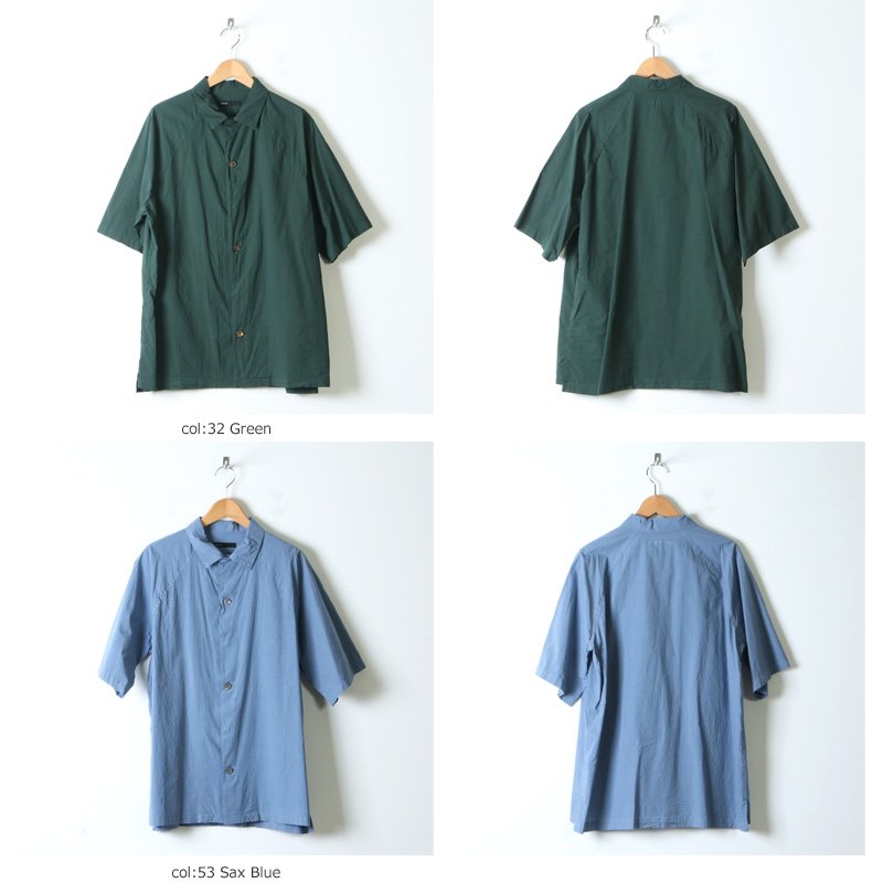 08sircus (ゼロエイトサーカス) Compact lawn garment dyed over shirt