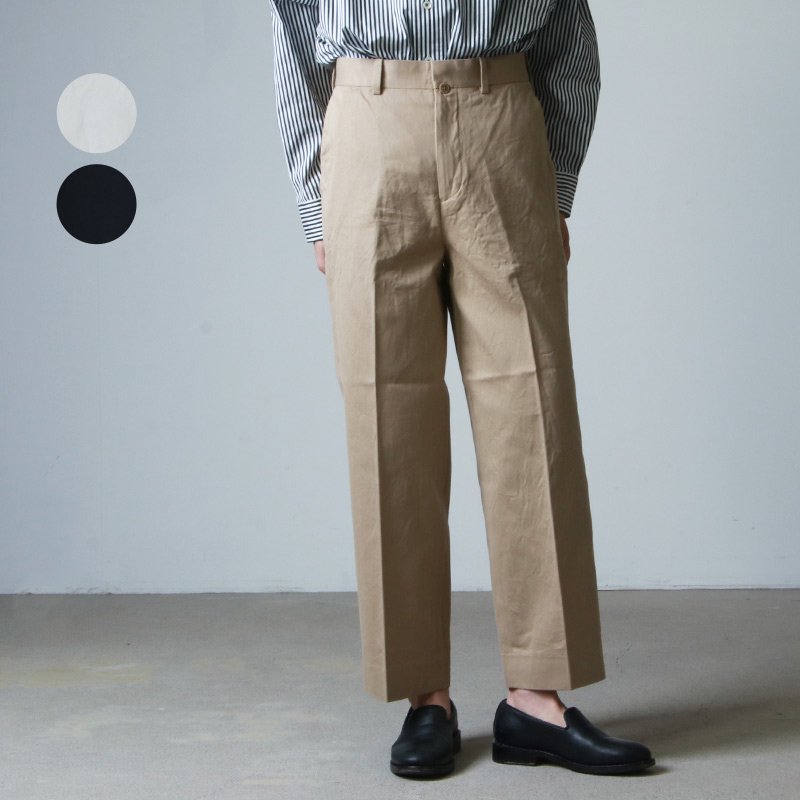 YAECA (ヤエカ) CHINO CLOTH PANTS CREASED / チノクロスパンツクリース