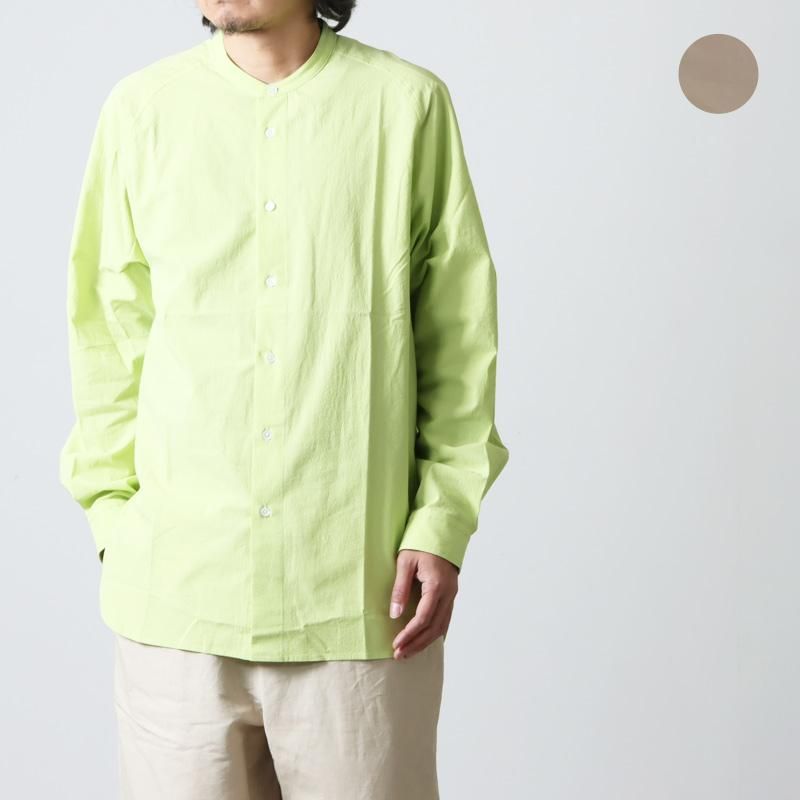 POLYPLOID (ポリプロイド) RAGLAN STAND COLLAR SHIRT C