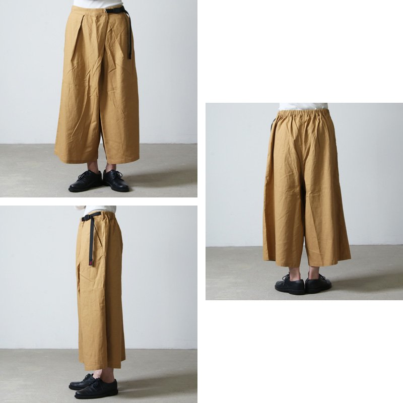 GRAMICCI (グラミチ) LINEN WRAP FLARE PANTS / リネンラップフレアパンツ