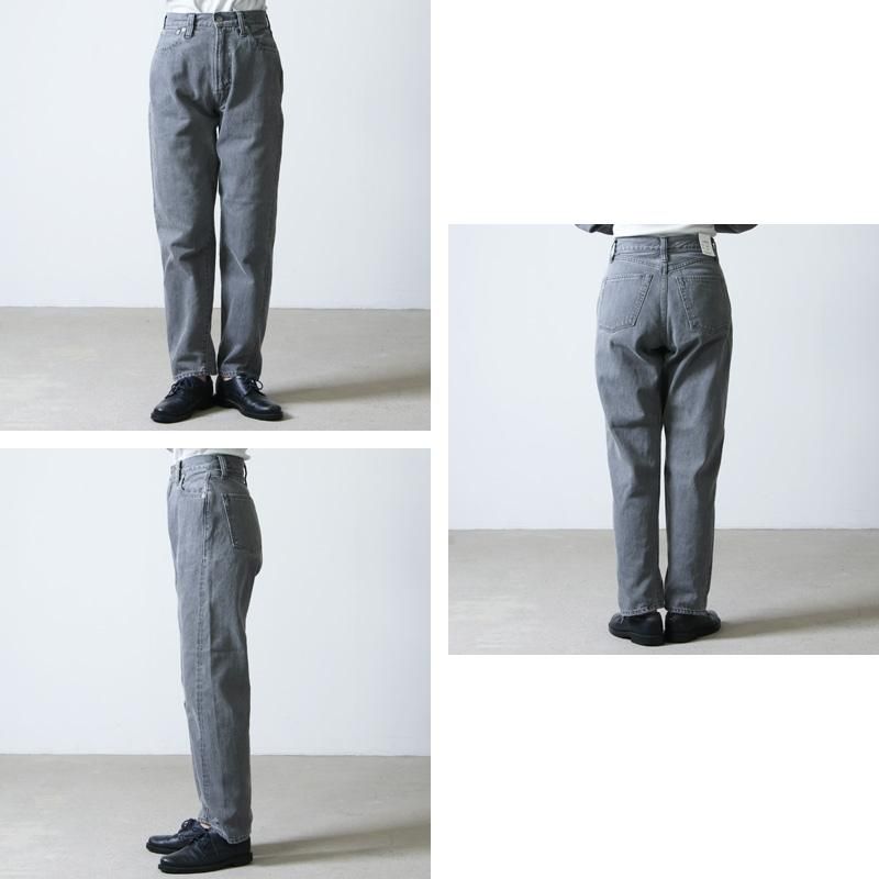 LENO (リノ) LUCY HIGH WAIST TAPERED JEANS FADE BLACK