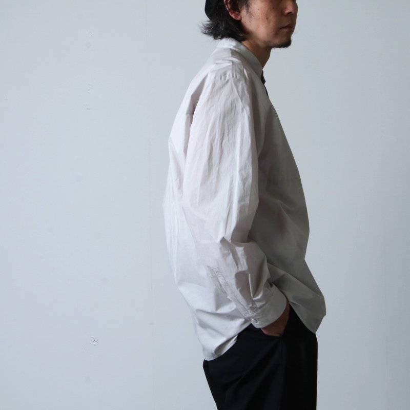 kontor (コントール) PULLOVER BAND COLLAR SHIRT / プル