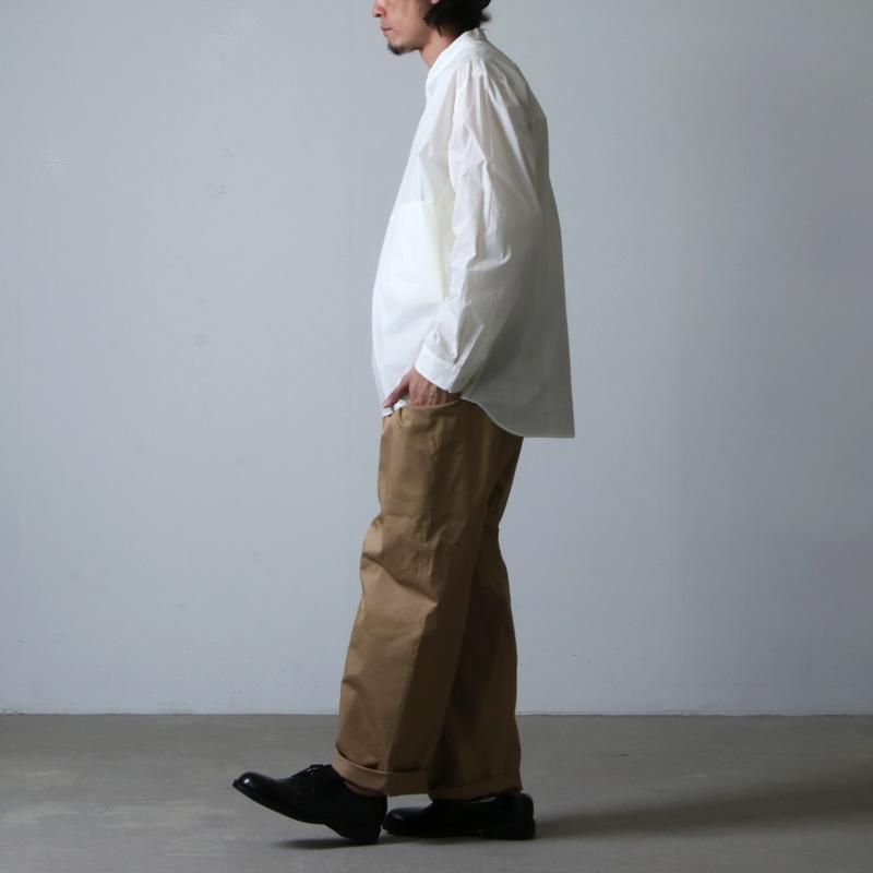 kontor (コントール) PULLOVER BAND COLLAR SHIRT / プル