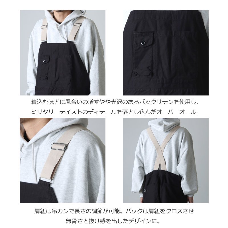 Fresh Service (フレッシュサービス) BACK SATIN OVERALL / バック