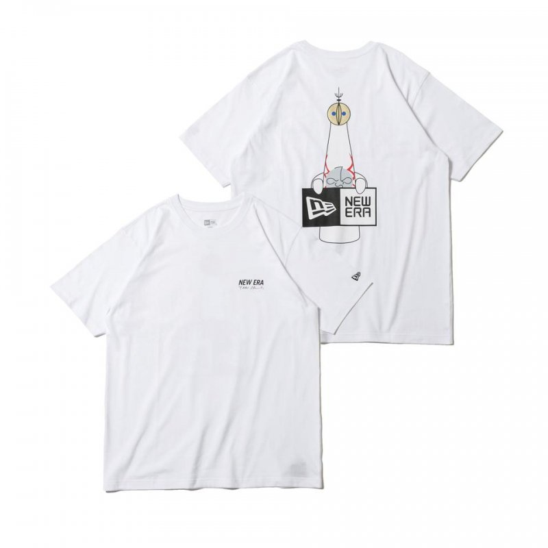 NEW ERA (ニューエラ) SS CTEE TARO TAIYOU BOXLOGO WHI