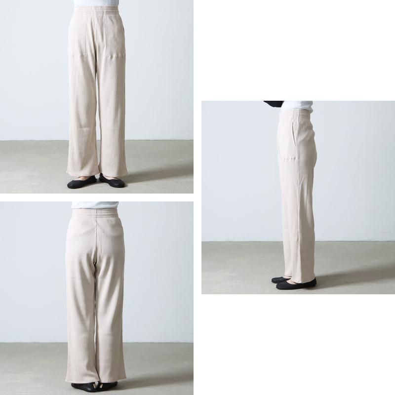 オーガニック コットン 針抜き スムース リブ パンツ THE HINOKI