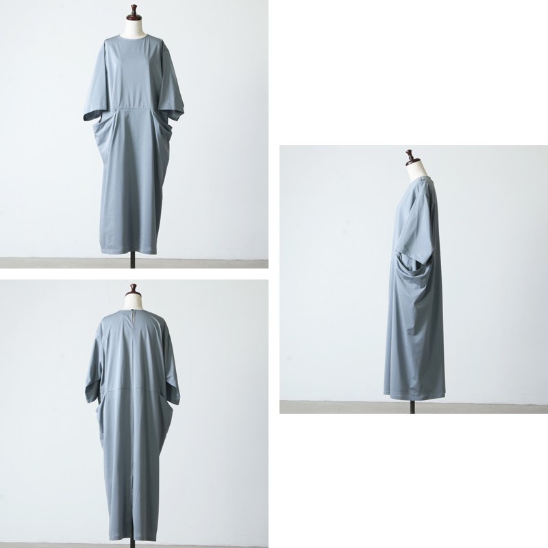08sircus (ゼロエイトサーカス) High gauge jersey drape pocket dress 